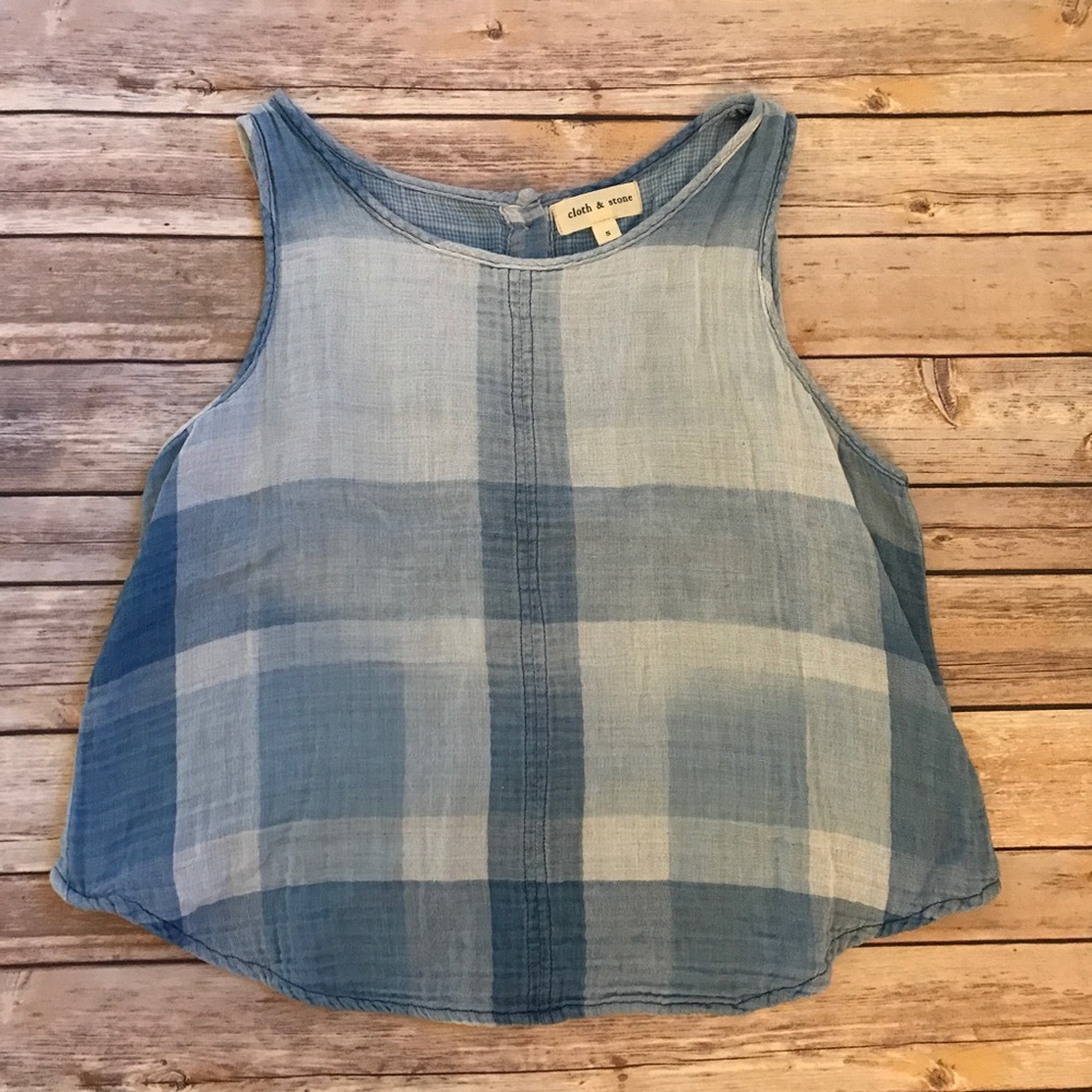 Cloth & Stone Plaid Tank